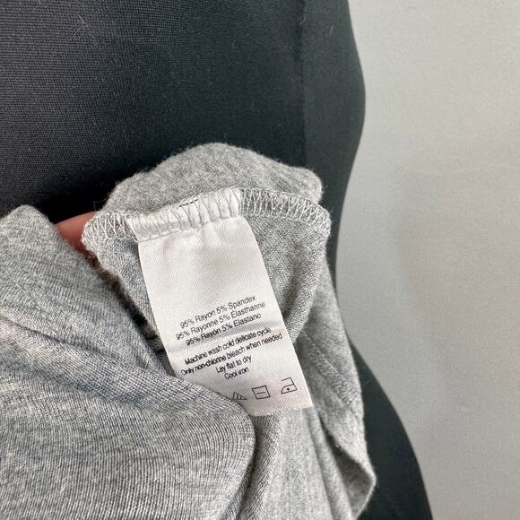 Bella Luxx Heather Gray Top Stretch Halter Neck Sleeveless Pullover Size Small S - Picture 6 of 6